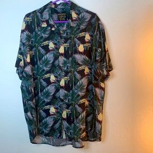 Super Cool Toucan Hawaiian loose fit shirt. XL
